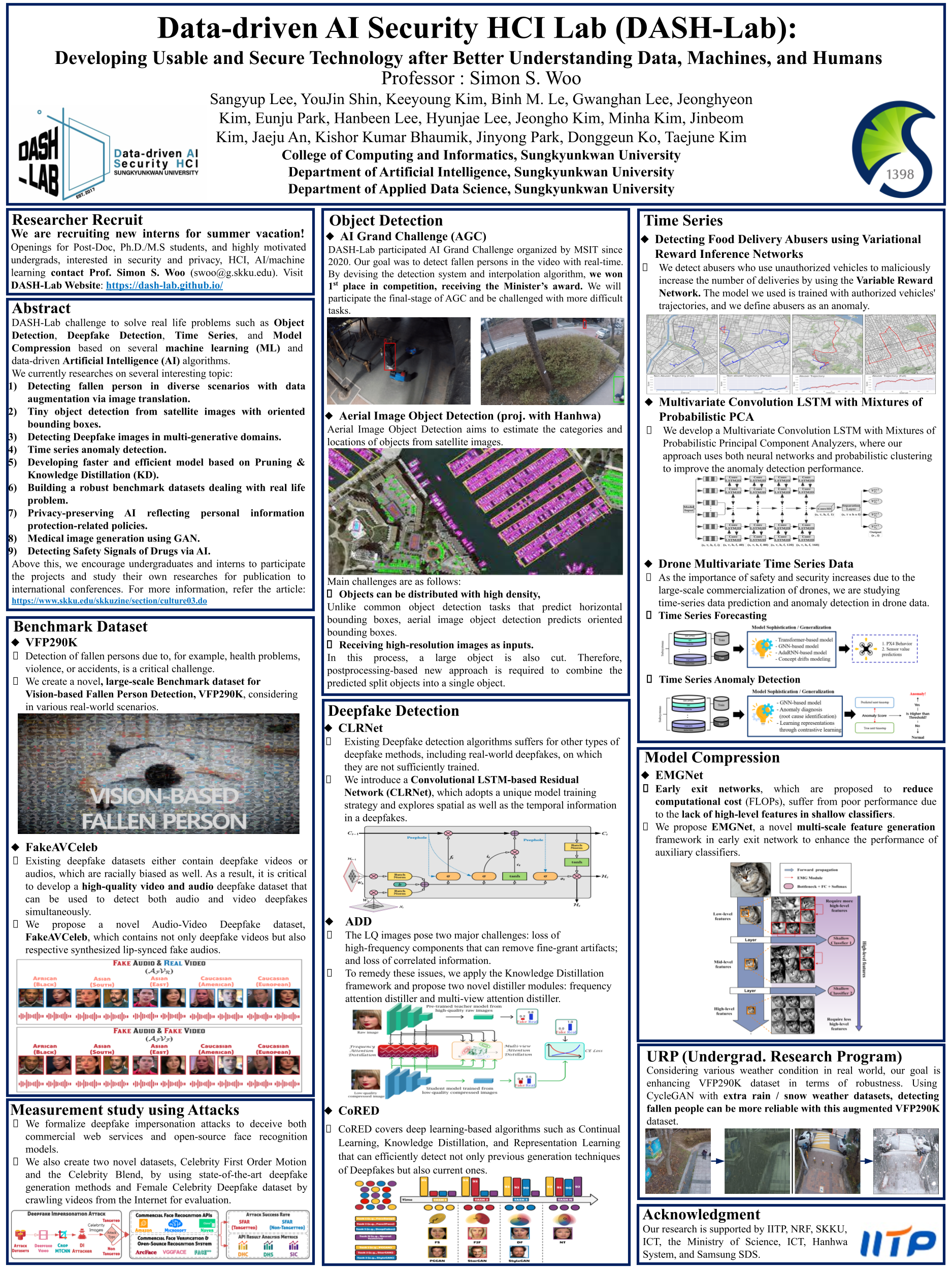 DASH Lab research overview poster